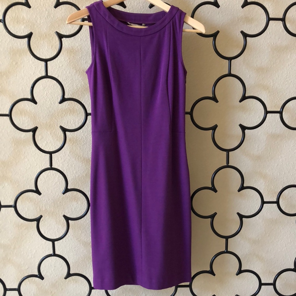 Banana Republic Purple Sleeveless Sheath Dress Size 0
